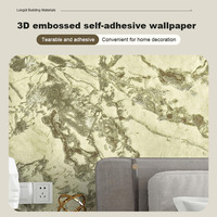 Papier Peint 3D Auto-Adhésif Direct Fabricant, Étanche, Anti-Rayures, avec Dos en Film, Vente en Gros pour Chambre à Coucher