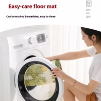 Tapis de bain en microfibre à motif de petits fruits frais, fabriqué à la machine, absorbant, pour chambre à coucher, chevet, maison et sol de salle de bain