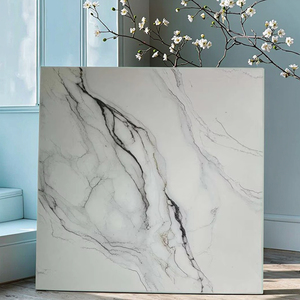 Gạch Đá Cẩm Thạch Trắng Tuyết 60x60cm gạch sứ cao cấp cho sàn/tường chống trầy xước ngoài trời cho thương mại - Product Image 3