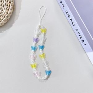 Charme de téléphone Longe Mobile Sangle Anti-Perte <span class=keywords><strong>Perle</strong></span> Papillon Perlé Téléphone Suspendu Corde Acrylique Téléphone Cas Chaîne Pour Femmes Fille - Product Image 6