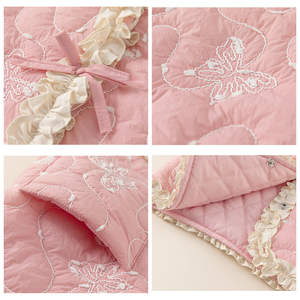 Haute qualité exquise broderie enfants <span class=keywords><strong>manteau</strong></span> hiver bébé doux dentelle épais coton vêtements enfants veste filles vêtements d'extérieur - Product Image 2