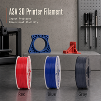 Filament ASA à faible déformation 1,75 mm 1 kg Noir Résistant aux intempéries Filament d'impression 3D pour imprimante FDM