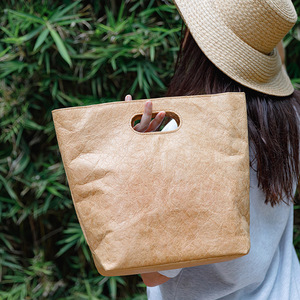 Custom Printed Dupont Paper Tote <b>Bag</b> Eco Friendly Reusable Handbag with ODM Service - Product Image 2
