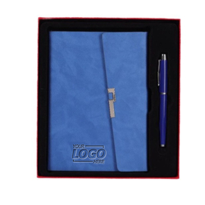 Set de Regalo Corporativo Personalizado, Cuaderno de Cuero PU, Bolígrafo con Impresión Digital, Regalos Promocionales Perfectos para Aniversarios Empresariales y Bancarios - Product Image 1