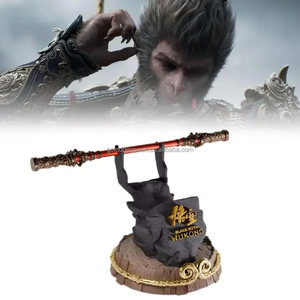 Soporte para Gamepad de resina Black Myth Wukong para // y soporte de exhibición para teléfono móvil con diseño de garrote <span class=keywords><strong>dorado</strong></span> para jugadores - Product Image 2
