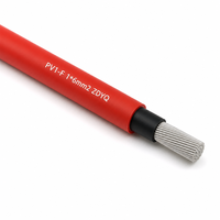 Câble photovoltaïque H1Z2Z2-K 1*6mm2, monoconducteur, cuivre étamé classe 5, XLPO DC1500V, EN50618 CPR, anti-âldonnement LSZH