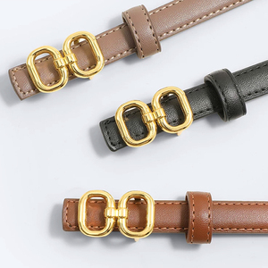 Ceinture Femme en Cuir Véritable de Vachette Haute Qualité, Style Tendance, pour Jean, Robe et Taille - Product Image 3