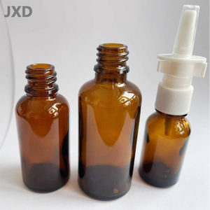 JUXINDA Sprint Wholesale Pulvérisateur à pompe nasale médicale en vrac Flacon de pulvérisation nasale en verre ambré rechargeable 5ml 10ml 15ml Tailles Cylindre - Product Image 2