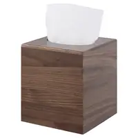 Unfinished Wood Tissue Box Cover for DIY Custom Design, Square