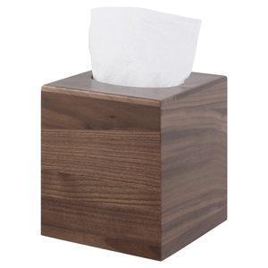 Acacia Wood Tissue Box Cover with Slide-Out Bottom Tissue Box Cover Square for Bathroom wooden Tissue Box Cover