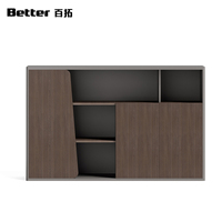 Armoire de classement en bois de luxe contemporaine pour PDG, design moderne avec assemblage facile et caractéristiques durables pour le rangement de bureau