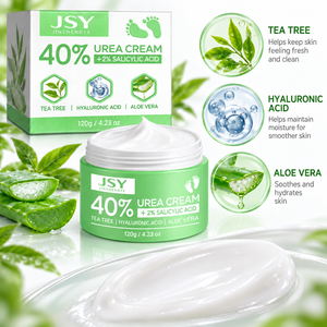 Crema Diaria <span class=keywords><strong>para</strong></span> Pies de Marca Propia con 40% de Urea, 2% de Ácido Salicílico, Ácido Hialurónico de Árbol de Té y <span class=keywords><strong>Aloe</strong></span> <span class=keywords><strong>para</strong></span> el Cuidado de Talones Ásperos y Secos, 120 g - Product Image 2