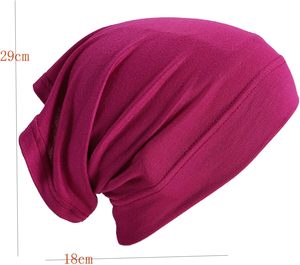 Durag court unisexe en coton mercerisé haute élasticité pour soins capillaires, tube monochrome, base en satin double face, usage domestique - Product Image 4