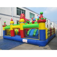 Trampoline gonflable en PVC ISPORT IST0925 pour usage commercial en extérieur avec souffleur