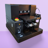 Printer UV Inkjet A3 A4 Baru untuk Pencetakan UV DTF Flatbed pada Casing Ponsel Logam Stiker-Otomatis