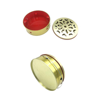 Boîte de conserve Boîte de fer Bobine de moustique Plaque ignifuge avec couvercle Boîte en métal pour cendrier ou bobine de moustique