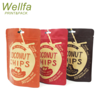 Pochettes de fenêtre en papier d'aluminium imprimé personnalisé, emballage Mylar mat à fermeture éclair, sac d'emballage alimentaire refermable, pochette debout