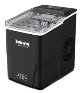 Mini fabbricatore di ghiaccio compatto portatile Konwin per produttore di cubetti di ghiaccio commerciale automatico da banco domestico 26 libbre al giorno