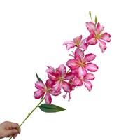 Neuartige, einteilige, 3D-gedruckte Seiden-Bauhinia-Blume mit 9 bunten Lilienköpfen – Künstliche Blumen für Hochzeitszeremonien