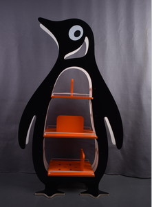 <span class=keywords><strong>ชั้น</strong></span>จัดเก็บหนังสือรูปนกเพนกวินทำจากไม้ดีไซน์สามชั้นสำหรับให้เด็กอ่าน<span class=keywords><strong>หนังสือ</strong></span>ห้องเด็กเล่น - Product Image 2