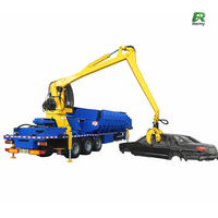 Presse à balles mobile hydraulique de grande capacité pour le recyclage des déchets métalliques, avec chariot