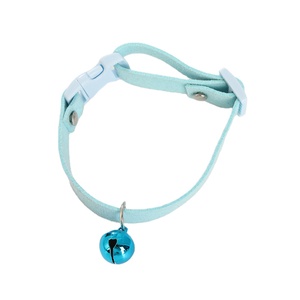 여러 색상 옵션 심플 벨 스웨이드 칼라 장식 조정 가능한 액세서리 고양이와 개 애완 동물 목걸이 - Product Image 5