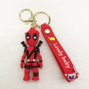 LLavero de goma 3d con dibujos animados de animales, llavero suave de Pvc, regalo promocional personalizado, nuevo producto, barato - Product Image 4