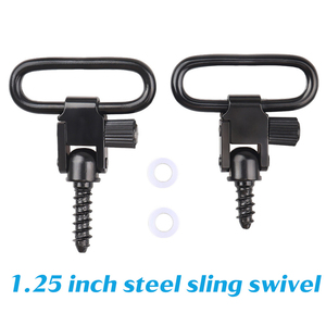 Factory Made 1.25 Inch Sling Swivel <b>Set</b> with Self Tapping <b>Screws</b> 40mm Outer Size Durable 360 Rotation Tactical Outdoor Gear - Product Image 4