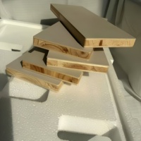 Tablero de Bloques de Madera Laminado de Melamina 4x8 Ecológico de Núcleo Sólido Profesional de Fábricas Chinas para Muebles y Gabinetes