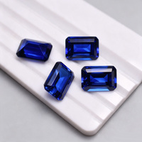 Harga Grosir Pabrik Batu Permata Safir Biru Royal Potongan Emerald 2*4mm-8*10mm Safir Buatan Laboratorium