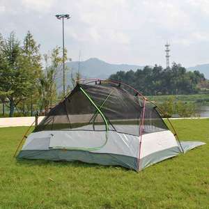 Configurazione istantanea della <span class=keywords><strong>tenda</strong></span> da campeggio a doppio strato resistente alle intemperie per 2 persone con <span class=keywords><strong>tenda</strong></span> <span class=keywords><strong>esterna</strong></span> impermeabile per la pesca della struttura di una camera da letto - Product Image 2