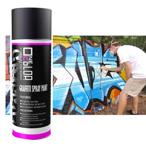 Tinta spray para graffiti, secagem rápida, 400ml de amostra disponível, tinta spray acrílica em aerossol, atacado, tinta spray multicolorida