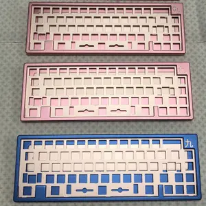 CNC обработка алюминия 60% клавиатуры TKL Alice ANSI компоновка 6061/6063/латунная обработка корпуса клавиатуры