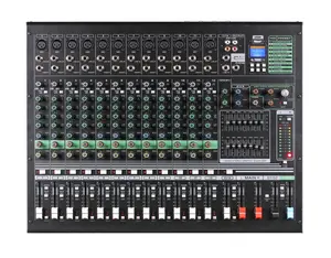 GPUB BE-14 High Quality 14 Channel Console Mixer Professional Audio Sound For radio station audio mixer