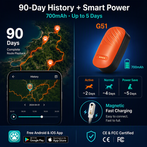 Rastreador <span class=keywords><strong>GPS</strong></span> <span class=keywords><strong>para</strong></span> Mascotas 4G LTE a Prueba de Agua de Gran Venta, Dispositivo de Seguimiento de Animales como <span class=keywords><strong>Perros</strong></span> y Gatos en Tiempo Real con Aplicación Móvil Gratuita - Product Image 5