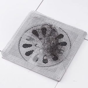 PET Glue Disposable Mesh <b>Sticker</b> Filter - Hair Catcher for Bathroom, <b>Kitchen</b> Sink & Bathtub Anti-Clog Drain Protector - Product Image 3
