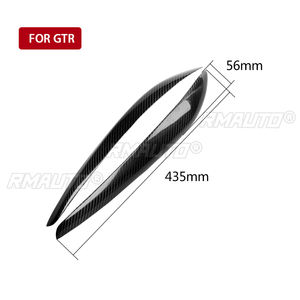 1 paire de couvre-phares en fibre de carbone véritable pour Nissan Skyline R34 1999 2000 2001 2002, accessoires de voiture - Product Image 4