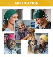 Casquette chirurgicale médicale confortable et respirante en coton, réglable et réutilisable, en tissu sergé, pour détection d'aiguilles en milieu hospitalier