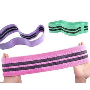 สายรัดออกกำลังกายสำหรับเล่นโยคะแบบสควอทผ้าไหมยางผ้าฝ้ายโพลีเอสเตอร์สำหรับฝึกยกสะโพก - Product Image 5