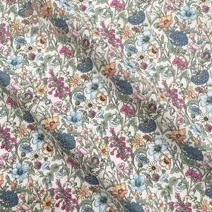 Tissu en coton <span class=keywords><strong>Liberty</strong></span> esthétique HAPPEAK, imprimé durable des années 80, idéal pour les robes d'été romantiques - Product Image 1