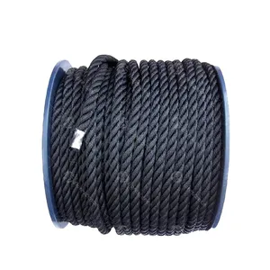 16mm 18mm 32mm 64mm 80mm double braided polyester polypropylene marine hawser rope