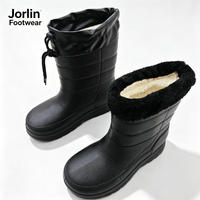 Bottes d'hiver en EVA OEM imperméables, doublure chaude en fourrure, logo personnalisé, couleur personnalisée, vente en gros de chaussures
