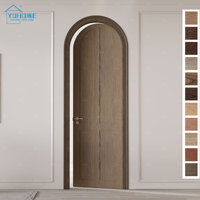 Portes intérieures modernes françaises pour maisons, design rond, porte intérieure de luxe pour la maison, portes intérieures rondes en bois