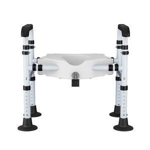 Riser <span class=keywords><strong>per</strong></span> sedile del <span class=keywords><strong>water</strong></span> con braccio imbottito regolabile <span class=keywords><strong>per</strong></span> anziani con telaio di sicurezza <span class=keywords><strong>per</strong></span> forniture di terapia riabilitativa - Product Image 3