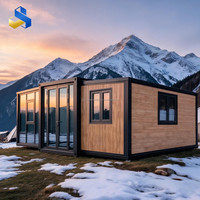Maison conteneur extensible de luxe moderne 20FT 40FT en acier galvanisé, villa préfabriquée avec salle de bain, cuisine et chambre