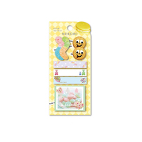 Bloc-notes adhésif réutilisable en papier épais avec motif imprimé mignon, papeterie de bureau, nouveau produit personnalisé