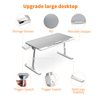 Plateau de lit pliable pour ordinateur portable, série de bureau pliable, hauteur multi-angle Mdf