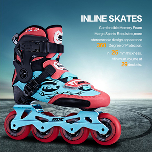 Patines en Línea <span class=keywords><strong>Margo</strong></span> Freestyle KS600, Duraderos y a la Moda, Color Azul Polvo, Entresuela de EVA, Chasis de Metal, Rodamientos SLALOM PRO, Ruedas de PU - Product Image 6