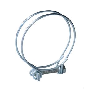 Clips de cerceau de tube réglables d'approvisionnement d'usine colliers de serrage en fil d'acier double 32-37mm - Product Image 4