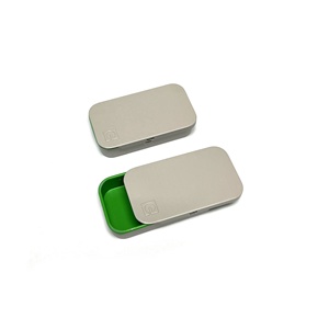 Metal Aluminum <b>Storage</b> Box sliding lid metal <b>tin</b> box Embossed <b>Tin</b> Case Rectangular Customizable Portable Organizer for Travel - Product Image 5